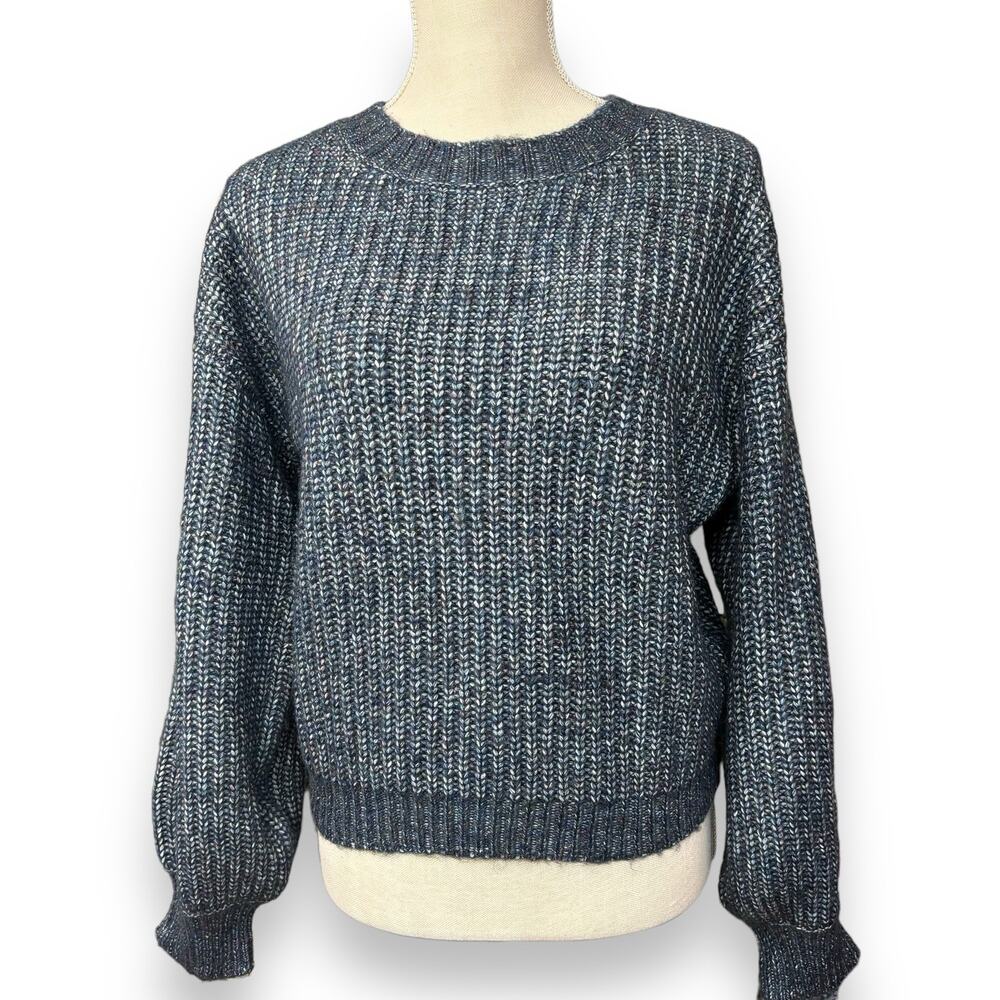 Scoop Variegated Blue Sweater Size Medium